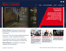 Tablet Screenshot of filmsofrecord.com